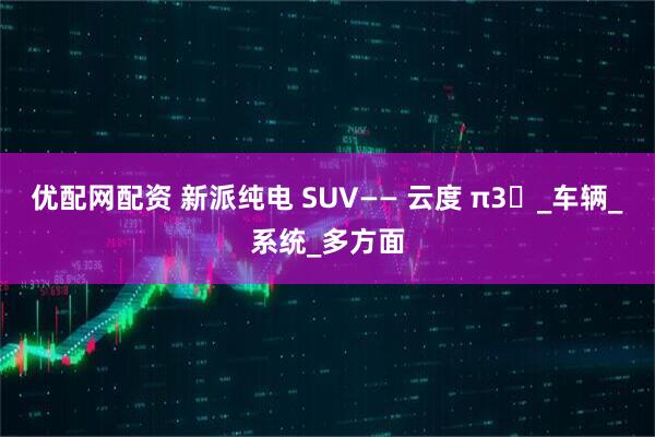优配网配资 新派纯电 SUV—— 云度 π3​_车辆_系统_多方面